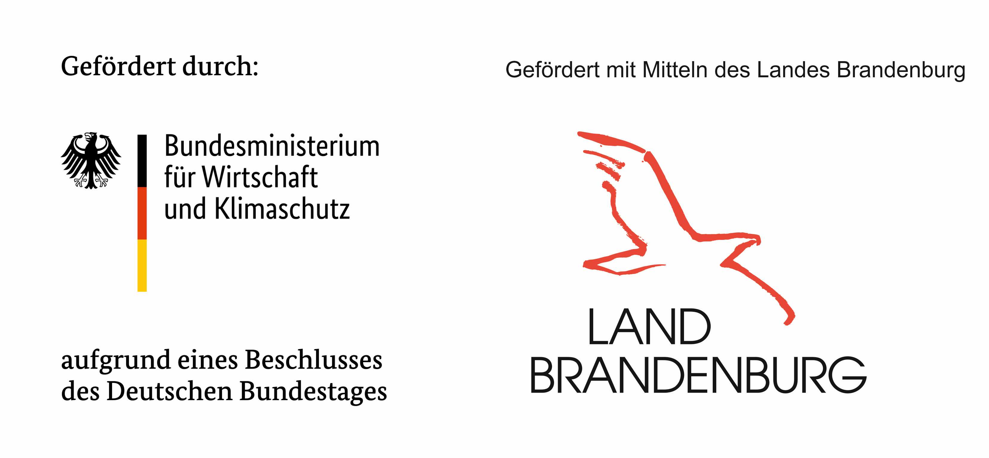 Förderlogoreihung BMWK und Land Brandenburg